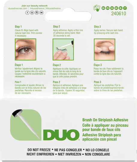 Duo Lash Brush On Strip Lash Eyelash Glue White/Clear 5g