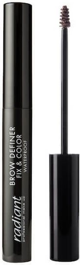 Radiant Definer Fix & Farbe Wasserdichte Augenbrauen-Make-up Mascara 02 Dunkel Blond 5ml