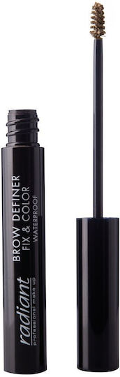 Radiant Definer Fix & Farbe Wasserdichte Augenbrauen-Make-up Mascara 02 Dunkel Blond 5ml