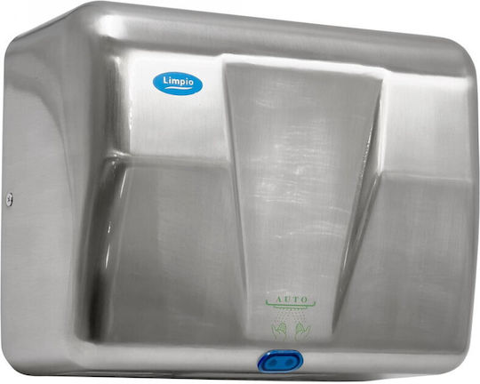 Limpio Handtrockner Rostfrei mit Sensor in Grau Farbe 1.3kW HD83SATINAT