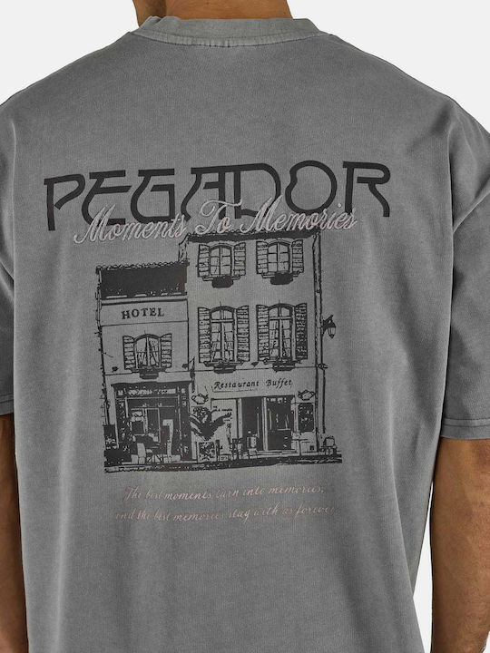 Herrenblusen Kurzarm T-Shirts Grau