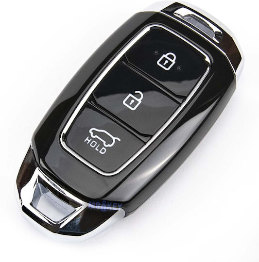Autoschlüsselhülle mit Schlüsselblatt mit 3 Tasten für Hyundai