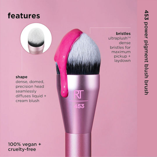 Real Techniques Profesional Pensulă de Machiaj pentru Fard de obraz din Păr Sintetic Cheek Power