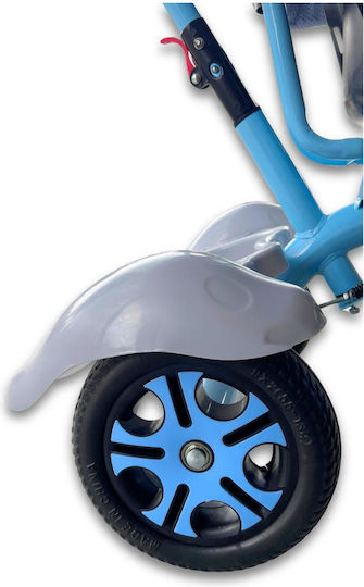 Tricycle Bicycle with Parental Handle for Ages 2-6 Light Blue