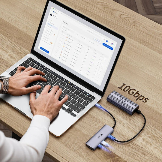 Unitek Usb-c Hub 2xusb-a 2xusb-c 10gbps & Usb-c Power Port H1112d