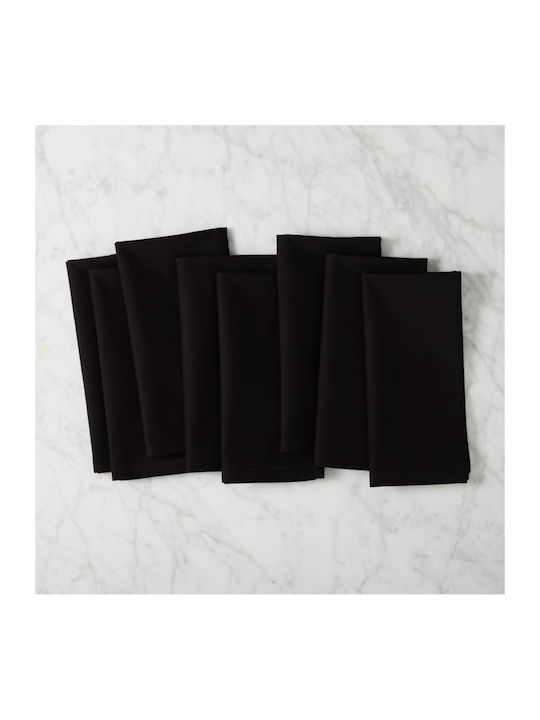 Kotonia Home Set 10 Bucăți Șervețele De Bumbac Negre 27x40 cm