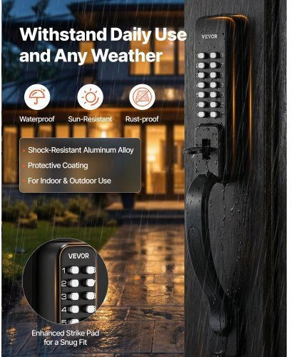 Vevor Electronic Lock in Black Colour