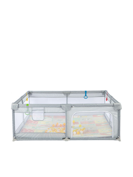 Parc cu Saltea Gri 200x180cm