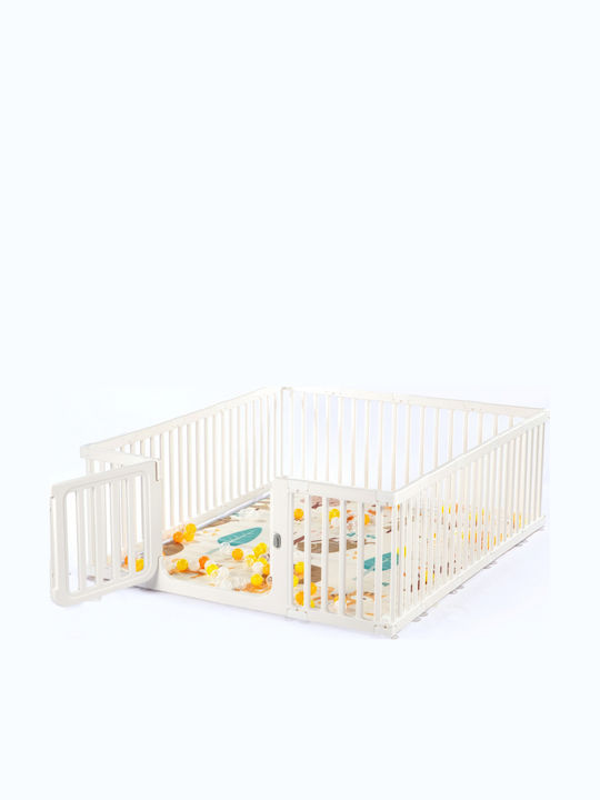 Park with Mattress White 180x150cm