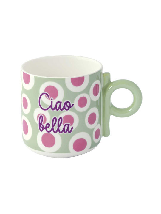 Marva Porcelain Green Mug 350ml
