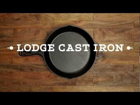 Lodge Cast Iron Pan with Lid with Non-Stick Coating 26cm