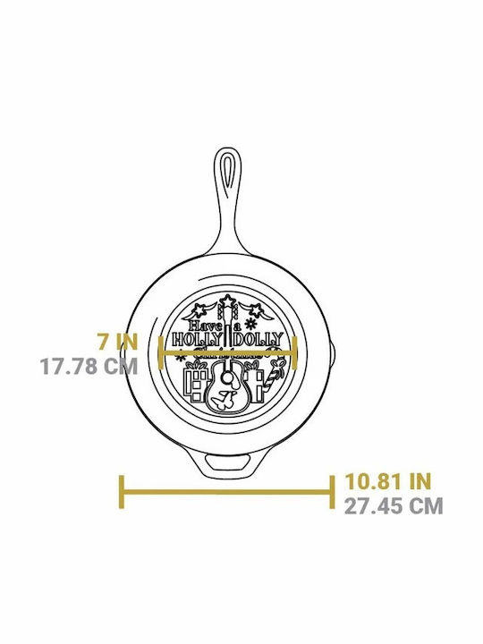 Lodge Chef Collection Τηγάνι από Μαντέμι με Καπάκι με Αντικολλητική Επίστρωση 25.4cm