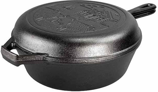 Lodge Wanderlust Series Двоен Тиган от Чугун с Капак с Керамично Покритие 26cm