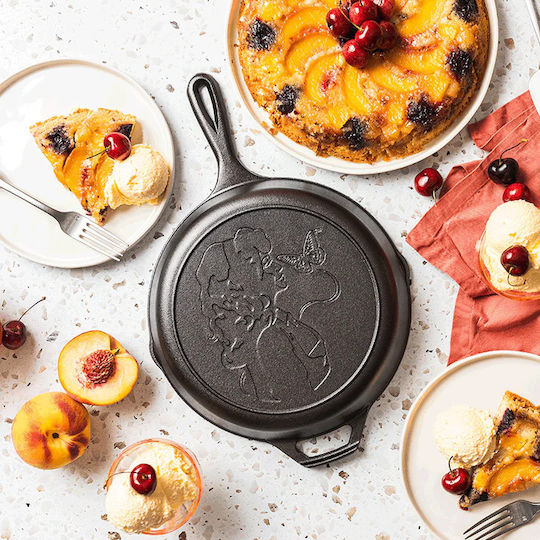 Lodge Cast Iron Pan with Lid with Non-Stick Coating 26cm