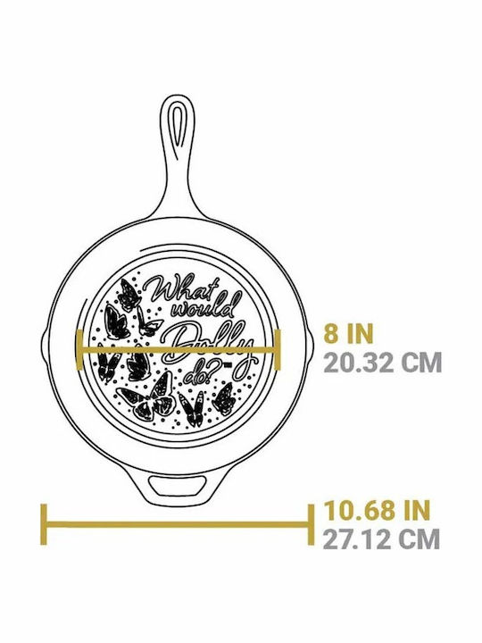 Lodge Collection Τηγάνι από Μαντέμι με Καπάκι με Αντικολλητική Επίστρωση 26cm