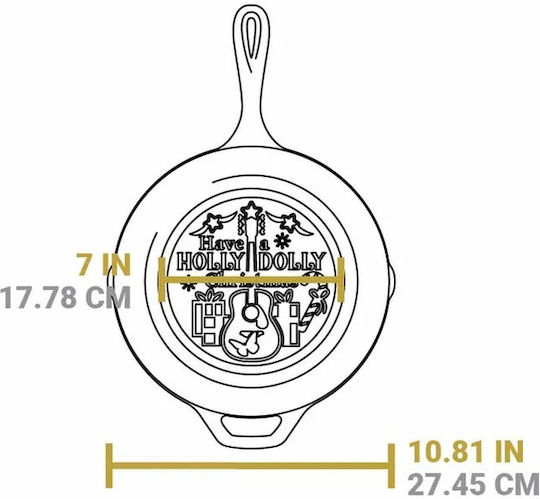 Lodge Chef Collection Тиган от Чугун с Капак с Незалепващо Покритие 25.4cm
