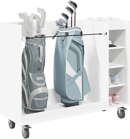 vidaXL Flurmöbel & Aufbewahrung mit Kleiderschrank Weiß Länge 120cm Breite 45cm Höhe 98cm