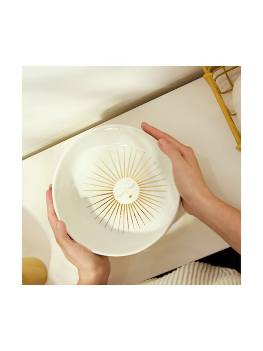 Raeder Round Serving Bowl Made of Porcelain White with a Diameter of 20cm