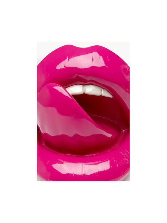 Διακοσμητικό Επιτραπέζιο Hot Lips Κεραμικό Ροζ 25.5*20*23εκ