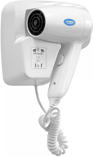 Limpio Hotel-Haartrockner Weiß 1.2kW