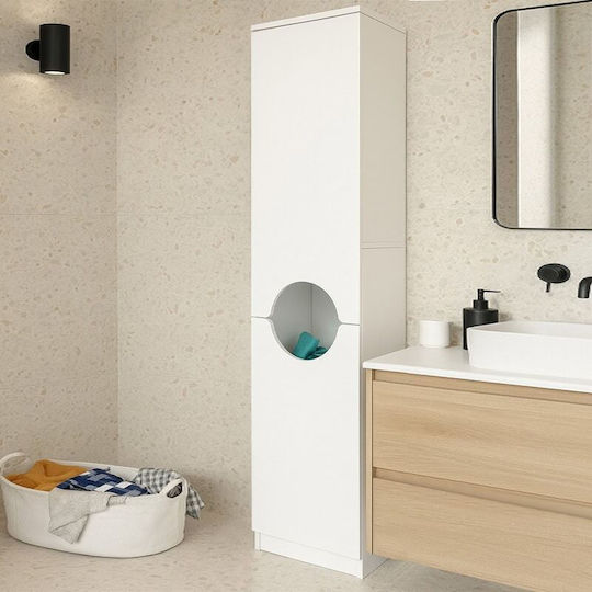 Megapap Floor Bathroom Column Cabinet W45xD40xH180cm White
