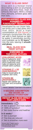 L'Oreal Paris Revitalift Filler Glass Skin Liquid Moisturizing Face Cream with Hyaluronic Acid 50ml