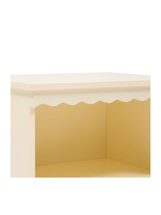 Κομοδίνο Ξύλινο Μπεζ 40x30x50.5cm