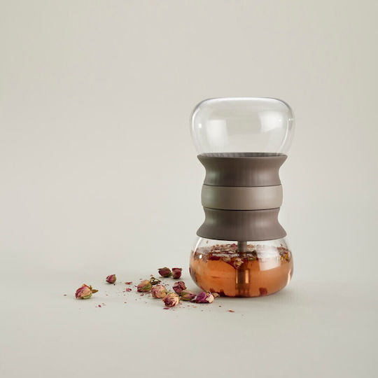 Lekue Чайник с Чаша и Филтър Стъклен Кафяв 500ml