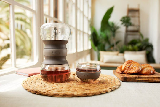 Lekue Чайник с Чаша и Филтър Стъклен Кафяв 500ml