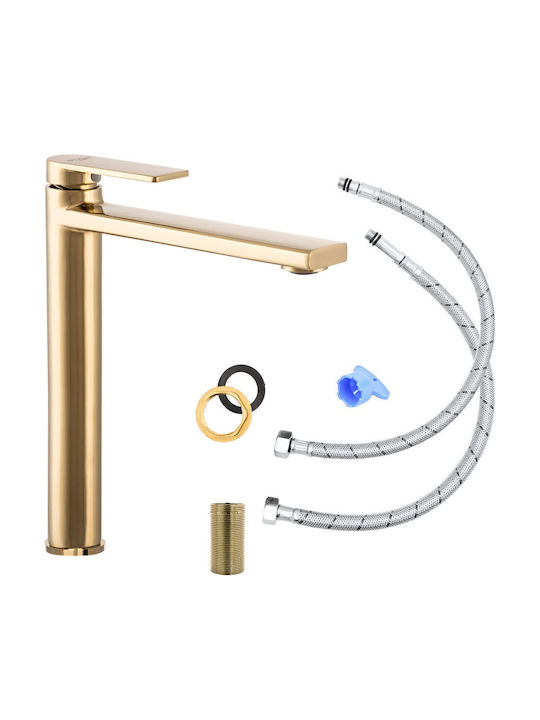 Granitan Retro Waschbeckenarmatur Groß Gold
