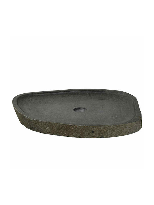 vidaXL Countertop Sink Porcelain 65x50x6cm Grey