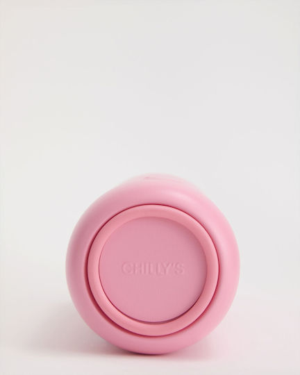 Chilly's Series 3 Thermosflasche Rostfreier Stahl BPA-frei 500ml Lotus Rosa