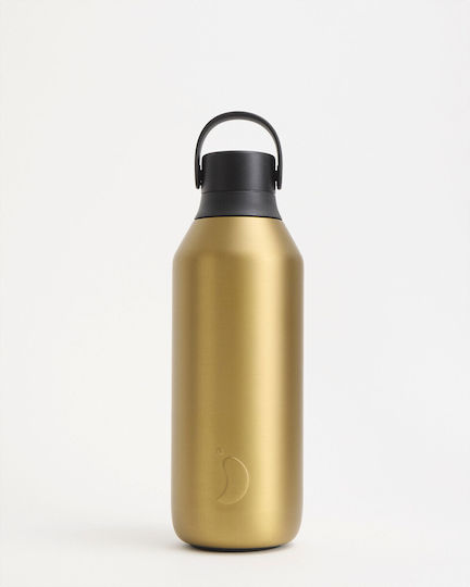 Chilly's Series 3 Μπουκάλι Θερμός Ανοξείδωτο BPA Free 500ml Fools Gold