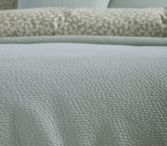 Nef-Nef Homeware Sensor Pique Double Blanket 230x250cm Green