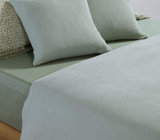 Nef-Nef Homeware Sensor Pique Double Blanket 230x250cm Green