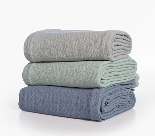 Nef-Nef Homeware Sensor Pique Double Blanket 230x250cm Green