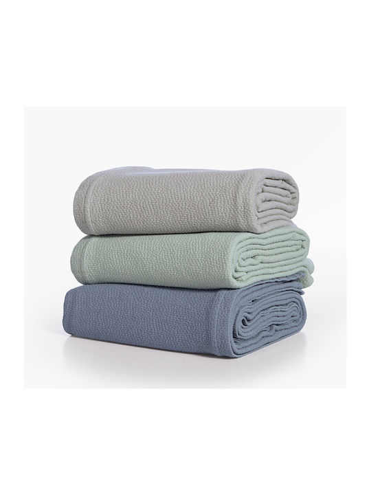 Nef-Nef Homeware Sensor Pique Blanket Double 230x250cm Blue