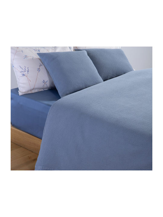Nef-Nef Homeware Sensor Pique Blanket Double 230x250cm Blue