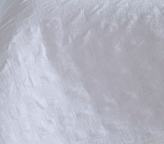 Nef-Nef Homeware Charisma Одеяло Пике Двойно 230x250см Бяло