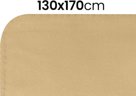 Κουβέρτα Fleece Μονή 170x130εκ. Yellow