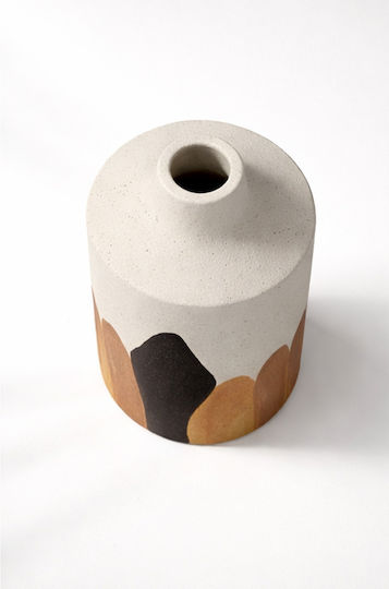 Kaemingk Decorative Ceramic White Vase 13xH25.5cm