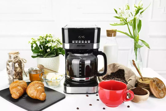 MPM Programmable Filter Coffee Machine 950W Black