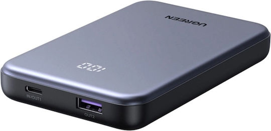 Ugreen PB507 Power Bank 10000mAh 22.5W με Θύρα USB-A και Θύρα USB-C Power Delivery Γκρι