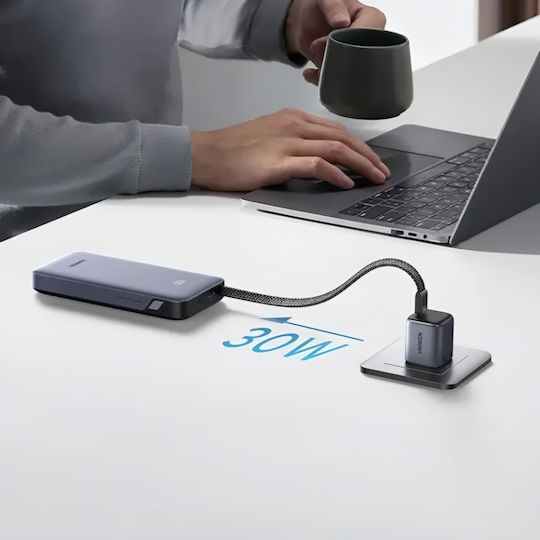 Ugreen PB528 Power Bank 20000mAh 30W με Θύρα USB-A και Θύρα USB-C Power Delivery Γκρι
