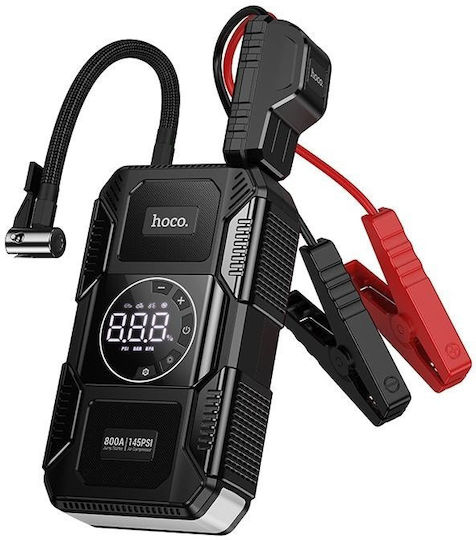Hoco QS6 Portable Car Battery Jump Starter 8000mAh with Pump / Φακό 12V