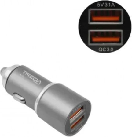 Ezra CR01 Auto-Ladegerät 2.4A mit Anschlüssen: 2xUSB Weiß Farbe