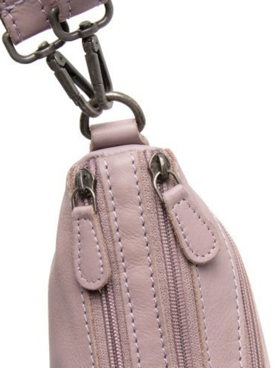 Leather Women's Shoulder Bag Lilac