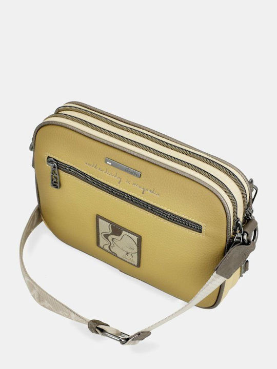 Damen Crossbody Schulter Tasche Gelbe