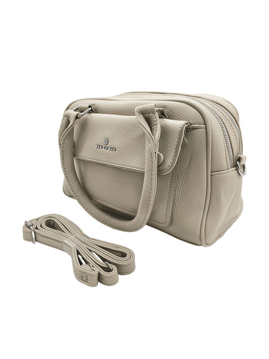 Fabric Women's Handbag Crossbody Shoulder Beige