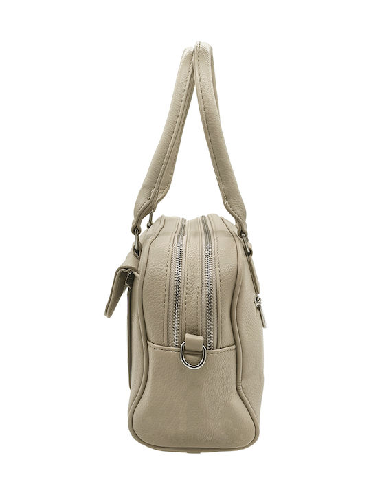 Fabric Women's Handbag Crossbody Shoulder Beige